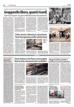 Gropparello libera,quanti ricordi