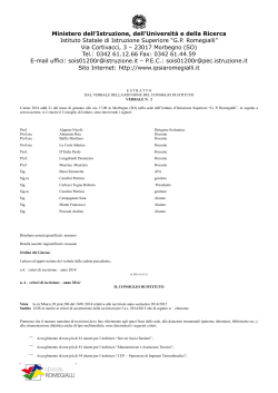 Delibera n. 4 del 21-01-2014 Criteri di iscrizione a.s. 2014-15
