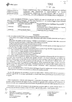 Delibera n. 1262 del 15/09/2014