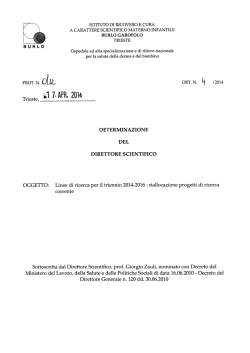 ISTITUTO DI RICOVERO E CURA A CARATTERE SCIENTIFICO