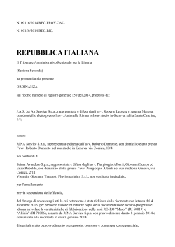 TAR Liguria ord 116-2014