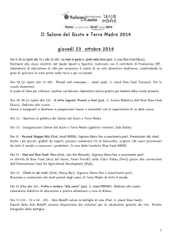 Il Salone del Gusto e Terra Madre 2014 gioved&igrave;