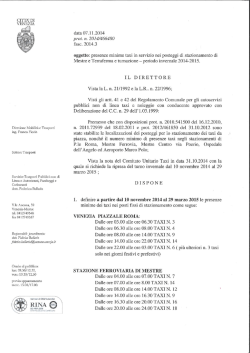 clicca qui per leggere la disposizione del comune di