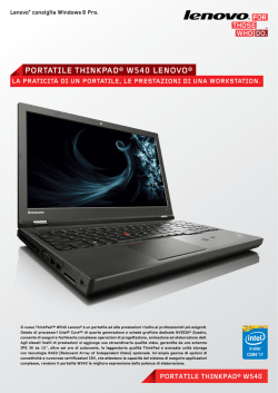 PORTATILE ThINKPAD® W540 LENOvO®