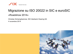 Introduzione a ISO 20022 - SIX Interbank Clearing
