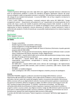 ISO 50001 Programma - Ordine degli Ingegneri di Crotone
