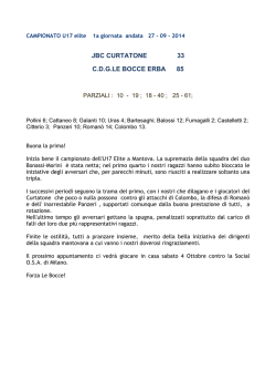 JBC CURTATONE 33 C.D.G.LE BOCCE ERBA 85