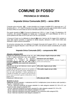 iuc - Comune di Foss&ograve;