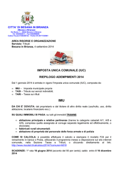 IUC RIEPILOGO ADEMPIMENTI 2014