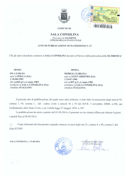 I!" I! Il INI III III - Comune di Sala Consilina