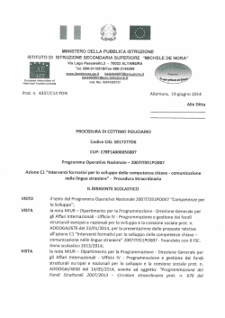 MINISTERO DELLA PUBBLICA ISTRUZIONE
