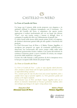 La Torre at Castello del Nero Executive Chef Maître daHotel