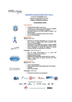 EUROPE EVOLUTION CUP 2014 - Turismo Friuli Venezia Giulia