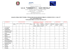 I.C.S. &ldquo;UMBERTO I &ndash; SAN NICOLA&rdquo; - umberto i
