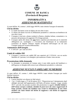 INFORMATIVA DONNE 2014aggiornata