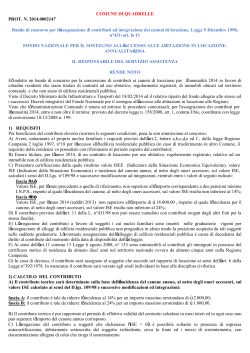 bando PDF sito - Comune di Quadrelle