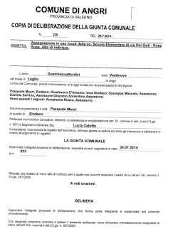 Delibera di G.M. n. 225