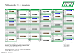 Abfuhrkalender 2015