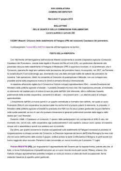 Interrogazione sulla chiusura stabilimento