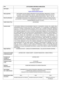 Istituzione Sinfonica Abruzzese - Anno 2014