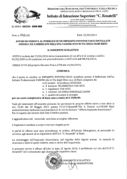 Istituto di Isa: ione Superiore “C. Rosatelli”