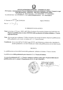 ISTITUTO ISTRUZIONE SUPERIORE &ldquo;LEONARDO DA VINCI&rdquo; ITS