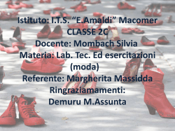 Istituto: I.T.S. “E.Amaldi” Macomer CLASSE 2aC Docente: Mombach