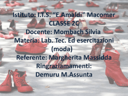 Istituto: I.T.S. &ldquo;E.Amaldi&rdquo; Macomer CLASSE 2aC Docente: Mombach
