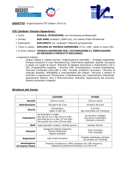 ITS (Istituto Tecnico Superiore): Struttura del Corso: