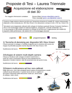 Proposte di Tesi – Laurea Triennale