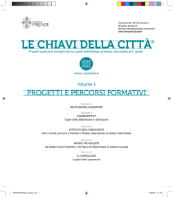 PROGETTI E PERCORSI FORMATIVI