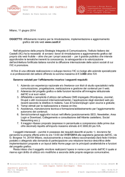 In evidenza - Istituto Italiano dei Castelli