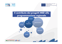 Il contributo dei progetti MED alla