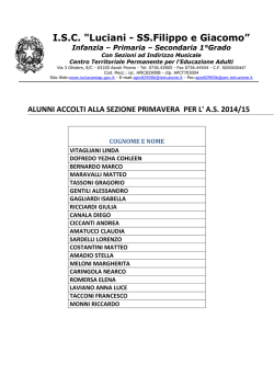 I.S.C. "Luciani - SS.Filippo e Giacomo&rdquo;