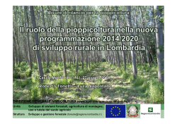 R. Tonetti (D.G. Agricoltura - Struttura Sviluppo e Gestione Foreste