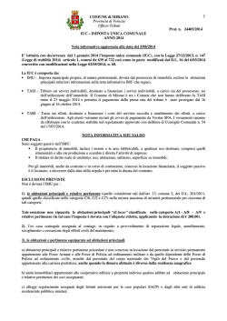 INF- IUC 2014- in breve SALDO da pubblicare