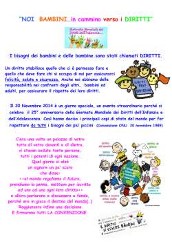I diritti dei bambini Sc. Inf. Villasor