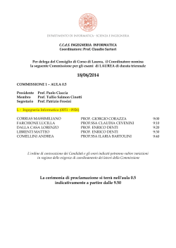 C1 e C2 sedute di laurea cds Ing. Inf. 18giugno2014