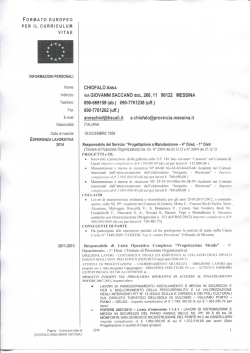Anna Chiofalo - Provincia Regionale di Messina