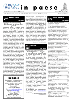IN PAESE N&deg; 113 - Maggio 2014