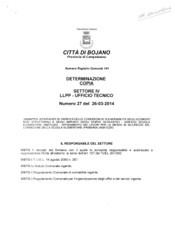 determina n. 141 del 26.03.2014