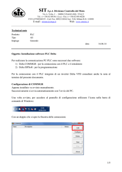 Installazione e configurazione di DELTA COMMGR
