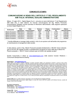 internal dealing amministratore