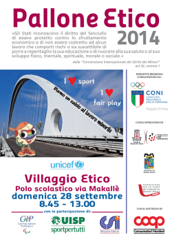 Pallone Etico - Fondazione per lo Sport del Comune di Reggio Emilia
