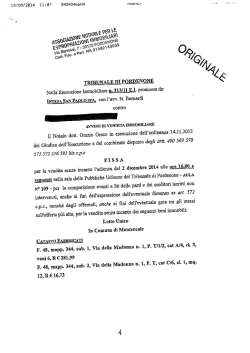 TRIBUNALE DI PQRDENQNE Nella Esecuzione Immnbiliare n