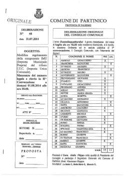 ORIGINE LE - Comune di Partinico