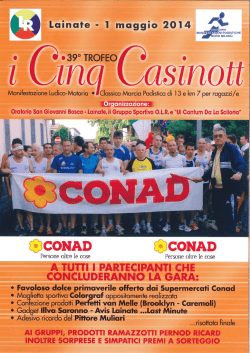 Lainate - 1 maggio 20T4 Ì Q - benvenuti sul sito del gm avis milano
