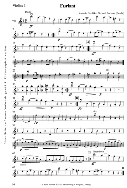 Page 1 Furiant Violine I Antonin Dvorák / Gerhard Buchner (Bearb