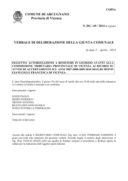 GC 69 DEL 03.04.2014 - Comune di Arcugnano