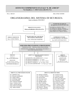 organigramma del sistema di sicurezza as 2014-15